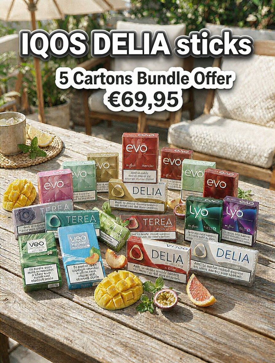 IQOS DELIA 5 Cartons Bundle Offer
