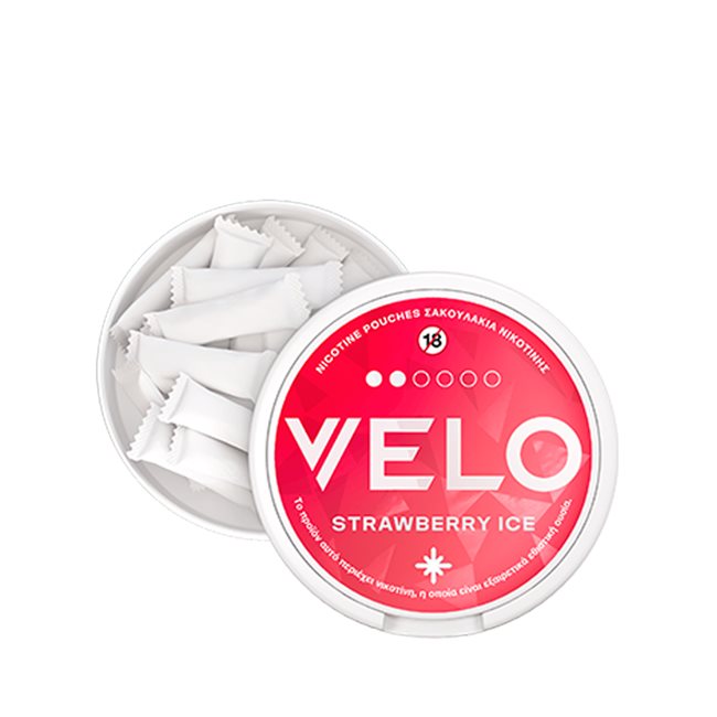 Fresa Helada - VELO Mini Bolsas de Nicotina 6mg (15uds)